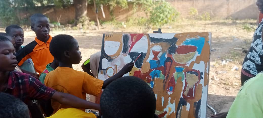 Activité créative à la ferme-école